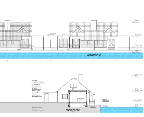 Bouwtekening recreatiewoning